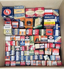 x81 LOT Vintage RCA Tung-Sol GE Philco Hytron Sylvania Cunningham TUBES i9