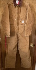 Carhartt Coveralls Mens 40 Short Brown Workwear RN 14806
