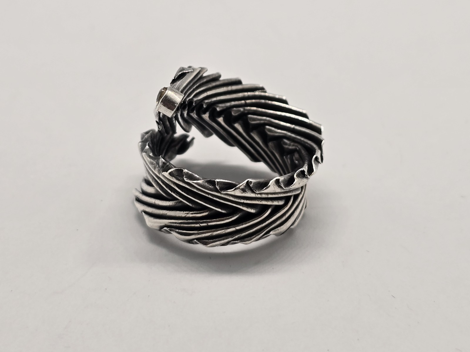 Sterling Silver Leaf Metamorphosis Ring - image 3