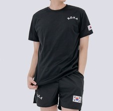 KOREA Army T-Shirt (R.O.K.A) | ROCATI Cool Dry Black Tee | XS?4XL
