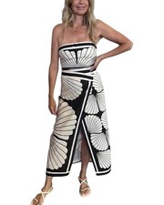 Charlotte Green Midi Dress Women's