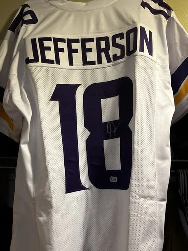 Justin Jefferson Autographed Football Jersey with Certificate of Authenticity
