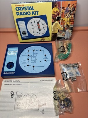 Vintage Science Fair Crystal Radio Kit Home School Ed Cat. No. 28-177
