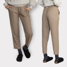 RVCA NEW Womens Large Lightweight Yume Beach Pants Neutral Pockets Casual NWT