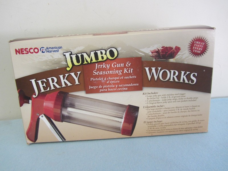 Nesco American Harvest Jumbo Jerky Gun & Seasoning Kit Model BJX-5 Sealed Box