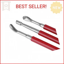 Tnfeeon DIY Craft Tool, Leather Press Rub Tool Leather Modeling Spoon Carving To