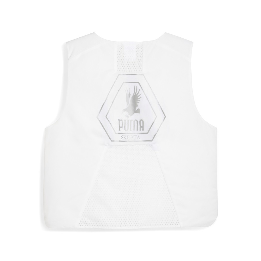 PUMA  X Skepta Skope Full Zip Vest Mens White Casual Athletic Outerwear 63372102 image 2