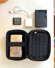 Canon IXY 650 Silver Compact Camera 12x Zoom Wi-Fi Full HD 1080p Charger Case