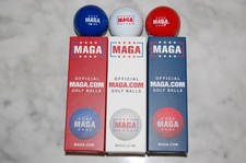 NEW MAGA Golf 9 Balls Freedom 3 Colors Bundle Trump Limited Edition