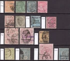 CEYLON 1872-91 QV selection to 1r12c U, SG 124/240 cat £350