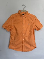 Polo by Ralph Lauren Shirt Youth XL Orange Short Sleeve Button Down Shirt