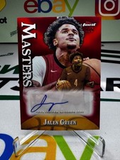 2024-25 Finest Masters Jalen Green Red Refractor AUTO /5 - Houston Rockets, Phx