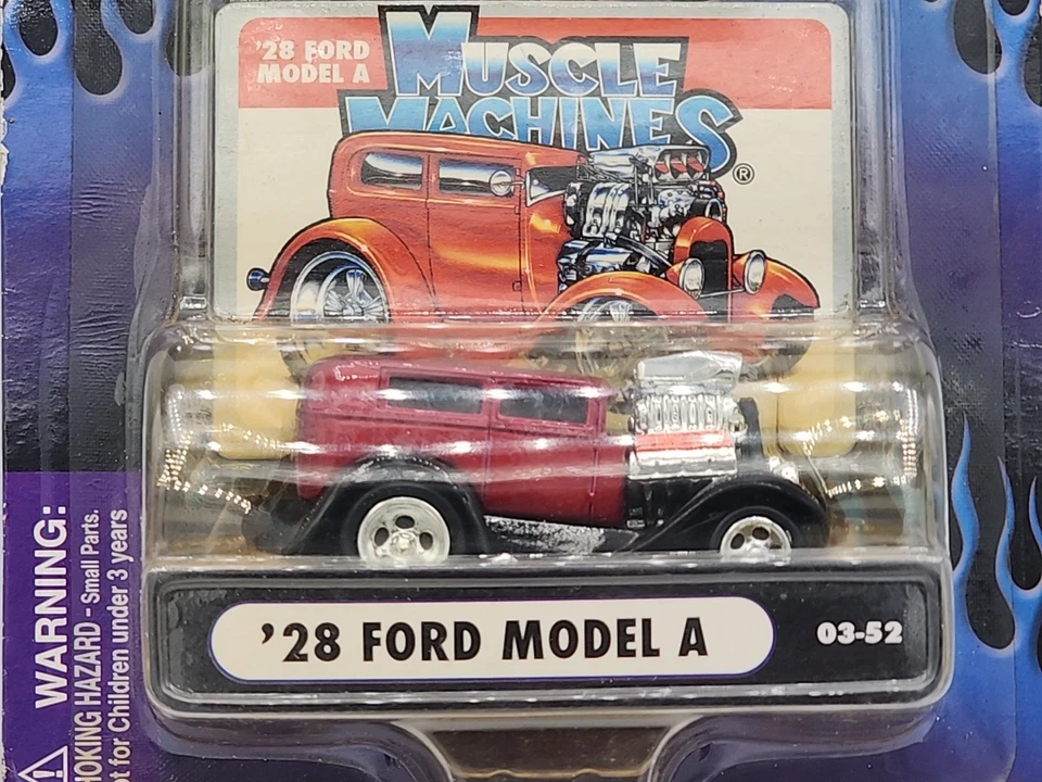Muscle Machines 28 Ford Model A Red 03-52 1:64 - Image 3 of 4
