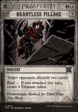 Heartless Pillage Outlaws of Thunder Junction: Breaking News OTP Normal NM