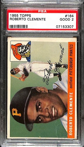 1955 Topps #164 Roberto Clemente PSA 2 Good 07153307 