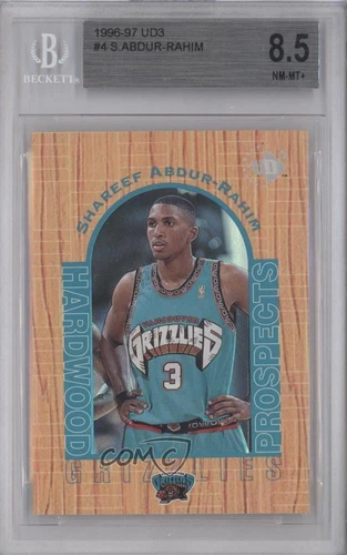 1996 Upper Deck UD3 Hardwood Prospects Shareef Abdur-Rahim #4 BGS 8.5 Rookie RC