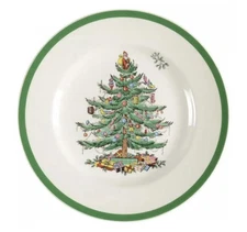 Four (4) Beautiful Spode 8” Dessert Salad Christmas Plates