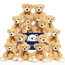 16 Pcs Teddy Bears Bulk Baby Shower, 13.7 inch Small Teddy Bear Stuffed Anima...