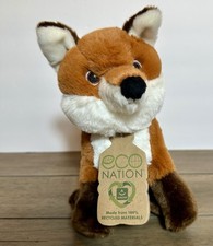 Aurora Eco Nation Fox Stuffed Animal Plush 9" NWT