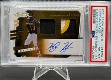 2021 Absolute KE'BRYAN HAYES Tools of the Trade Rookie Card Dual Patch Auto /49!