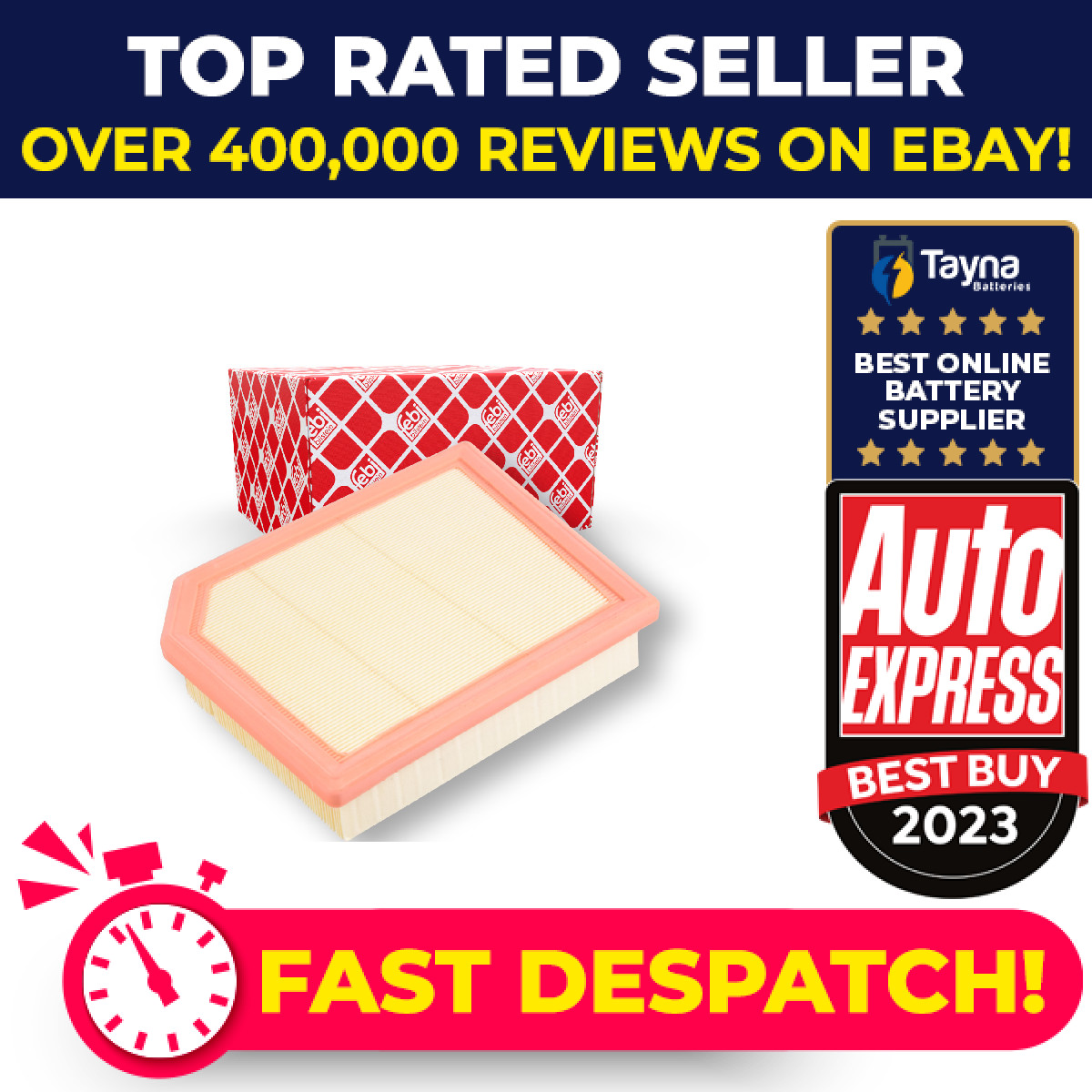 Air Filter fits BMW X2 M35i F39 2.0 2018 on B48A20E 13718480400 Febi Quality New