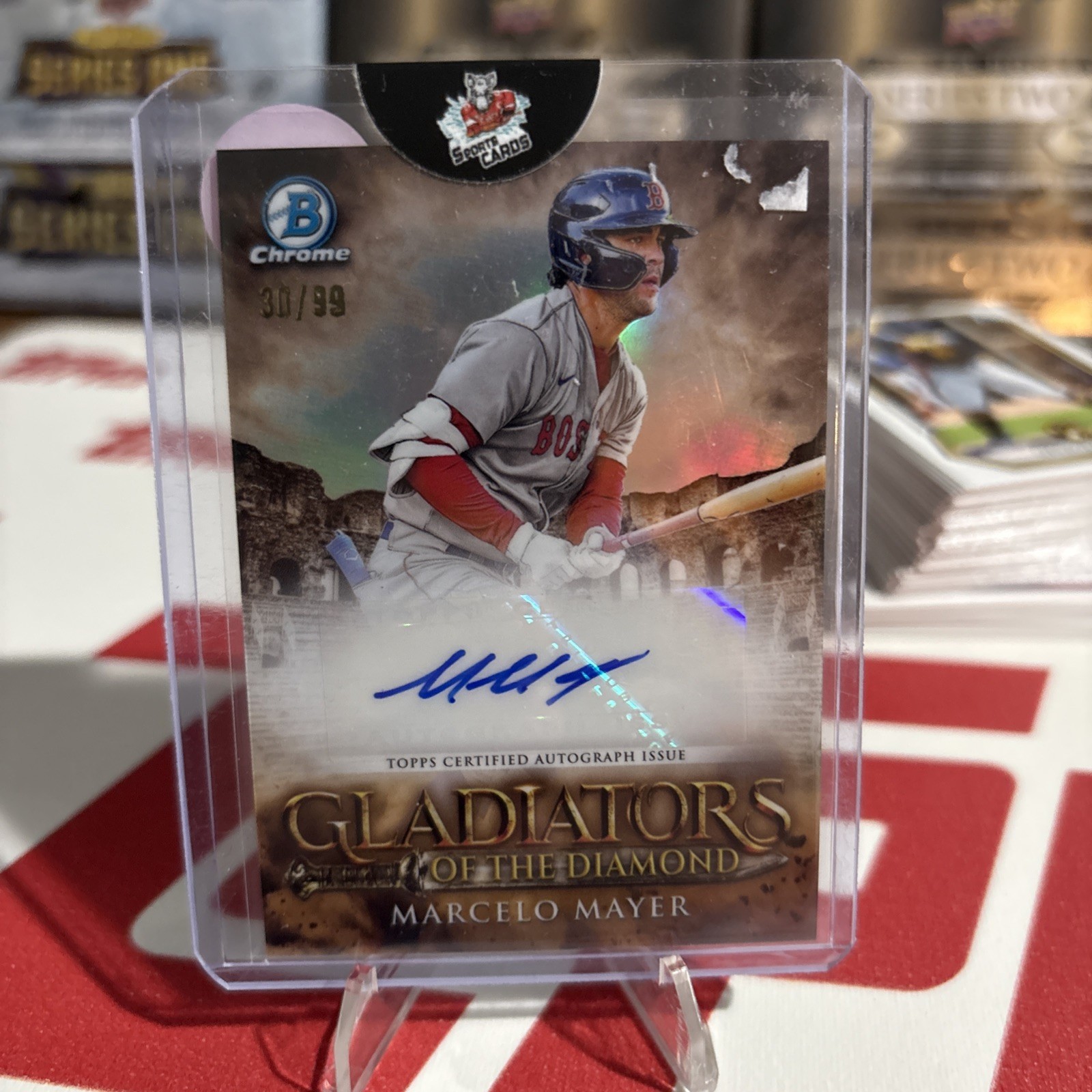 MARCELO MAYER 2024 BOWMAN CHROME GLADIATORS OF THE DIAMOND AUTO /99 Q6930