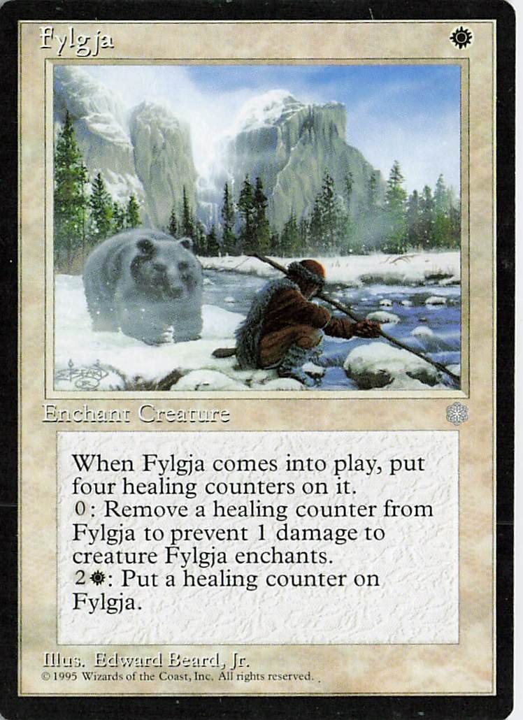 Fylgja Common Ice Age Magic: The Gathering Lightly Played