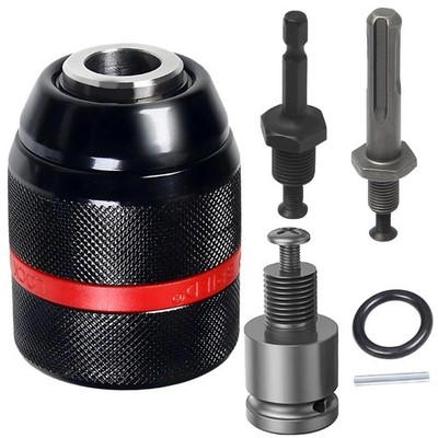 Multi - Function 1.5-13mm Self-Tighten Keyless Drill Chuck with 1/2-20UNF...