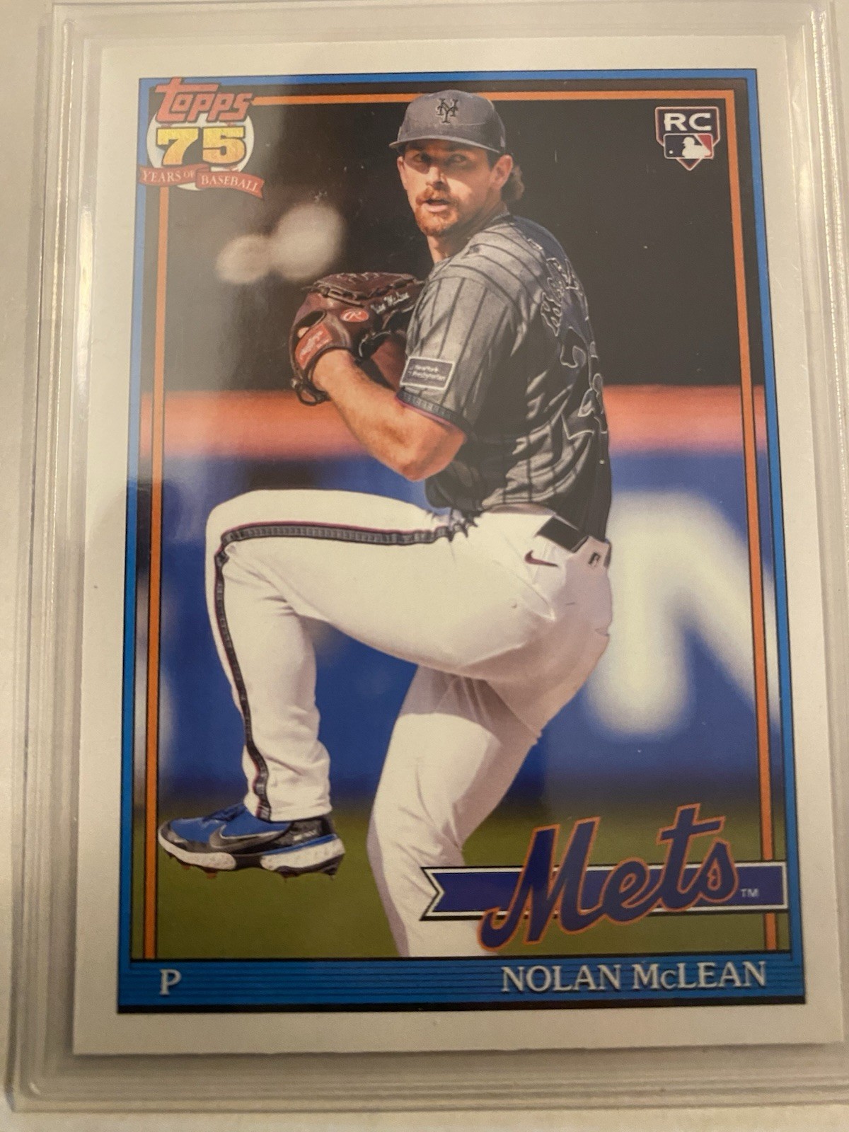 2026 Topps Series 1 Nolan McLean 1991 Topps Throwback Mets RC #T91-63
