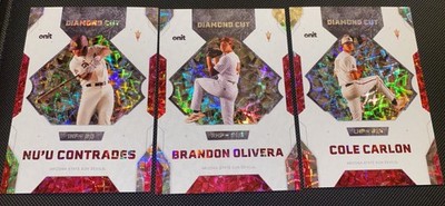 2026 ONIT ASU Diamond Cut Holo Cole Carlon, Nu U Contrades, And Brandon Olivera
