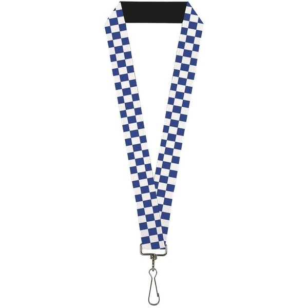 "Buckle-Down Lanyard-1.0\"-Checker Blueku/White 22\" X 1\" Multicolor (Us Import)"-image