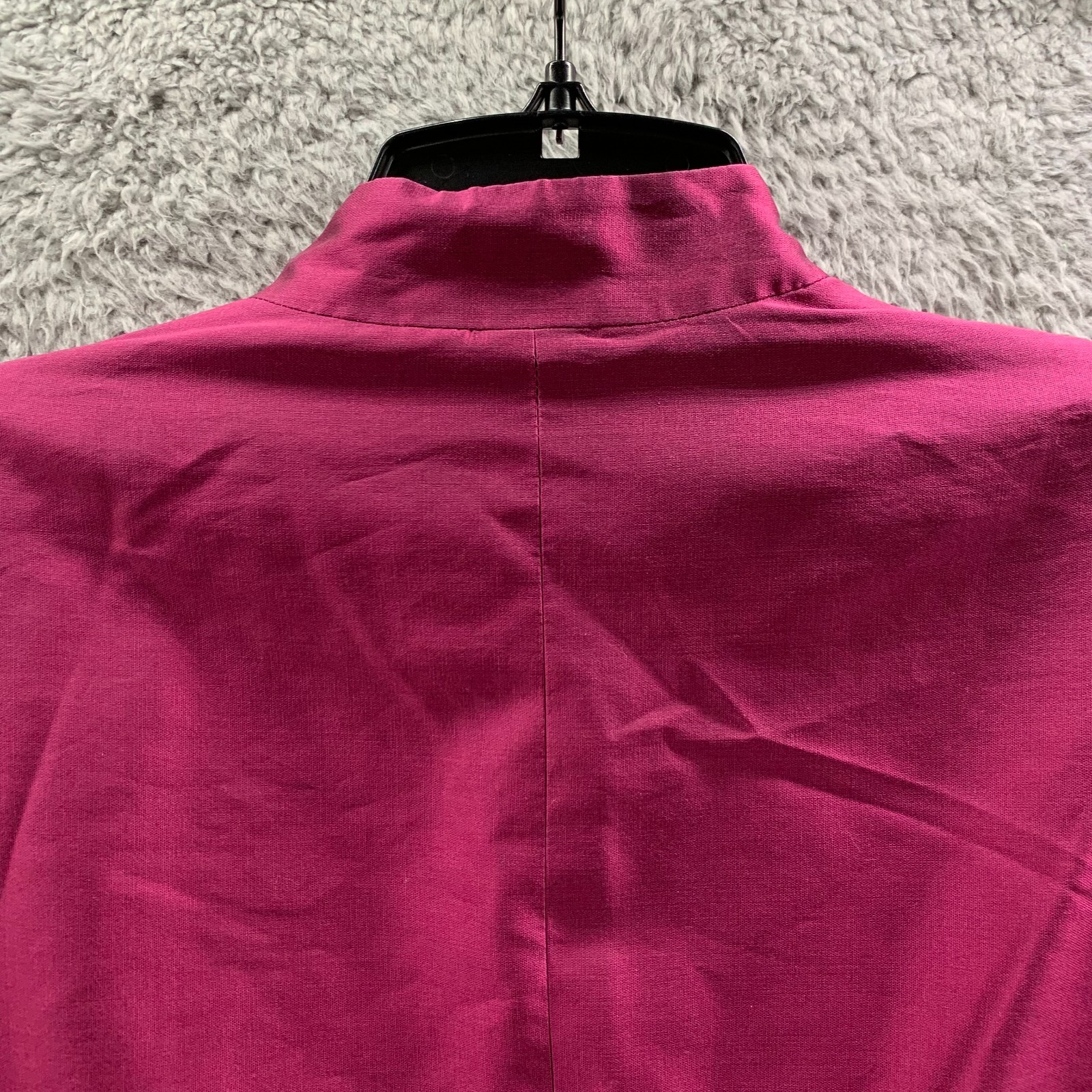 J Peterman Blouse Womens Size 16 / XL Top Silk Shoulder Pads Long tails*