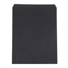 SSWBasics-Large Black Paper Merchandise Bag - Case of 500-Matte Finish -Flat