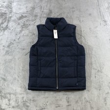 GAP Kids Vest Youth Small 6-7 Navy ColdControl Puffer Water Resistant Quilted
