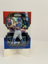 2022 Panini Prizm Tier II Johneshwy Fargas #144 Red White & Blue Rookie Cubs
