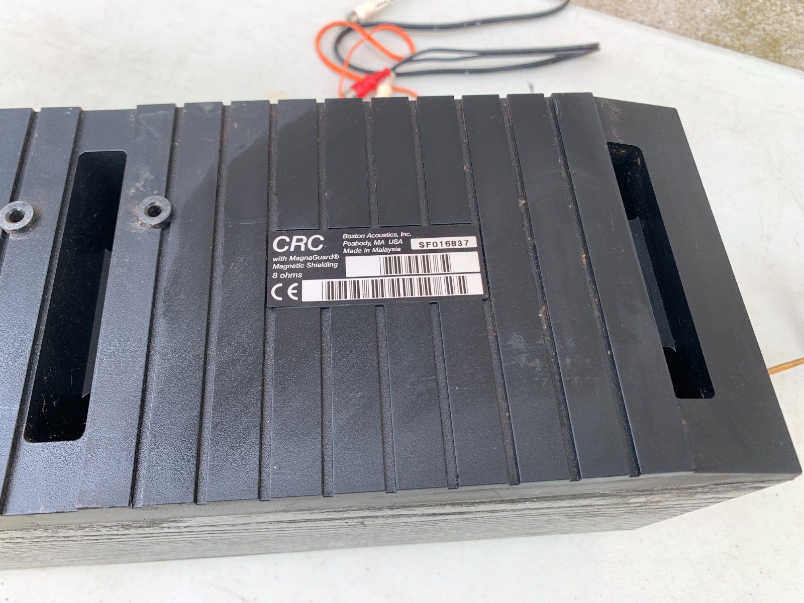 Boston Acoustics CRC Center Speaker Surround Sound System TESTED WORKS