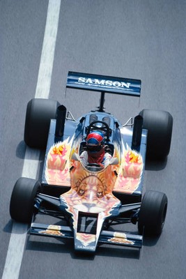 Jan Lammers Shadow DN9 Ford practice Monaco GP at Monte Carlo May - Old Photo