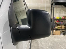 10-14 Ford E350 Door Mirror Power pedestal spotter glass black body LH