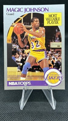 1990 NBA Hoops #157 Magic Johnson MVP -  Los Angeles Lakers