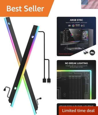 ARGB Light Strip for Motherboard, 28 Independent Addressable RGB, 5V 3-pin Mo...