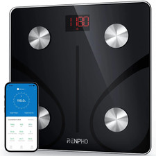 RENPHO Elis 1 Smart Scale with App Sync, Body Composition Analysis, Bluetooth We