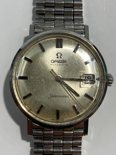 Vintage Omega Seamaster Automatic Men's Watch, Pre-Owned, Doesn't Run (RB-#61)