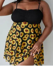 Sunflower 2 Piece Swim Suit Women's Size 1XL