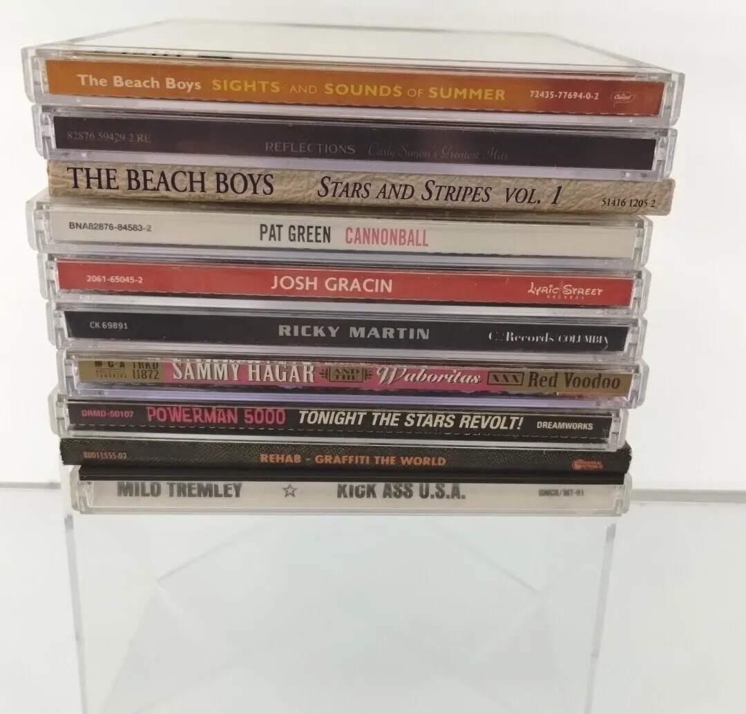Lot Of 10 Various Artists Pop Rock Cds BEACH BOYS CARLY SIMON SAMMY ...