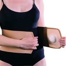Umbilical Hernia Belt for Men and Women - Abdominal Support Binder with Compress