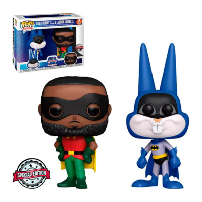 FUNKO POP - Space Jam 2er Pack Bugs Bunny & LeBron James as Robin - Vinyl Figur 