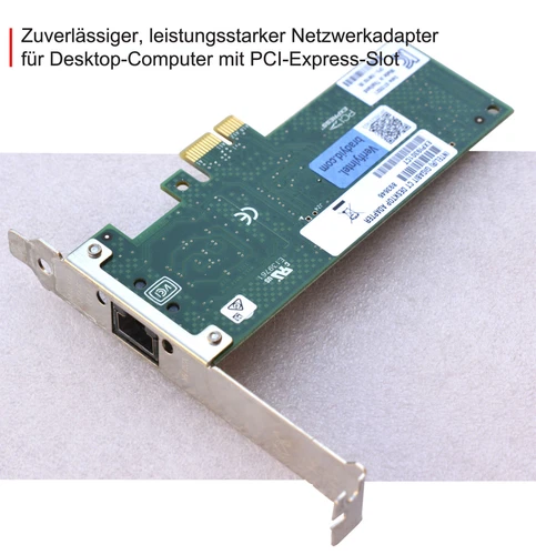 INTEL GIGABIT CT DESKTOP ADAPTER EXPI9301CT PCIe 893646 1 Gbit/s LOW FULL MM19