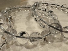 1 Pc Natural Herkimer diamond quartz Round Beads Bracelet 9MM