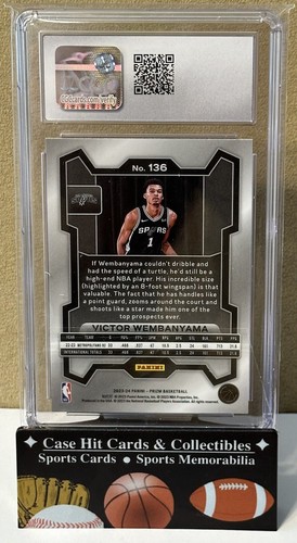 2023-24 Panini Prizm #136 🔥Victor Wembanyama🔥 (RC) CGC 9 - Picture 2 of 2