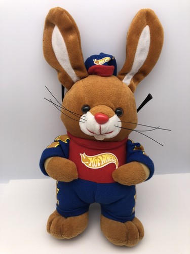 RARE Mattel 2006 Hot Wheels plush Bunny Rabbit 8